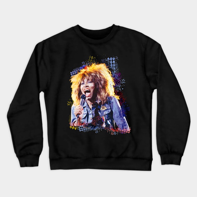 Tina Turner Crewneck Sweatshirt by TesieAraa